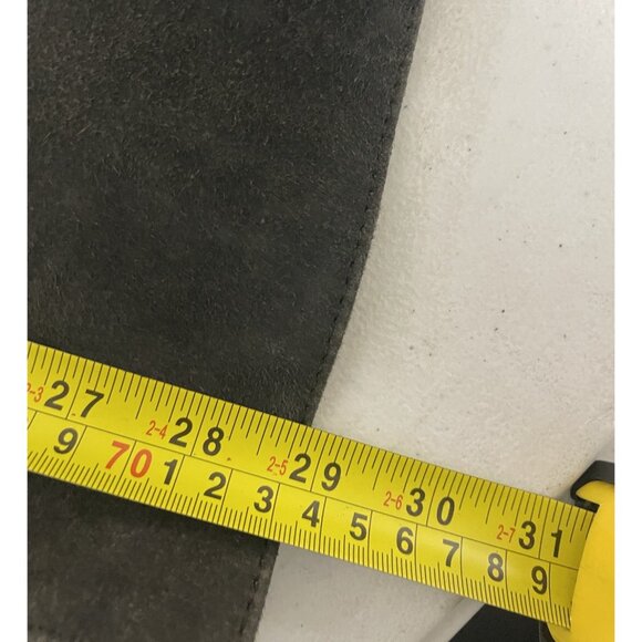 Zara Mens Leather Jacket Coat Large L Dark Olive Green Button Up 4416/500 NWT - Picture 11 of 12